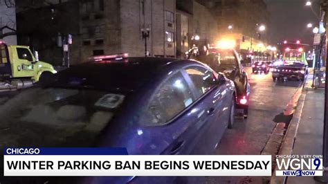 Chicagos Winter Overnight Parking Ban Begins Wednesday Youtube