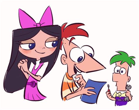 Phineas Flynn Ferb Fletcher And Isabella Garcia Shapiro Phineas And Ferb Drawn By Ukata