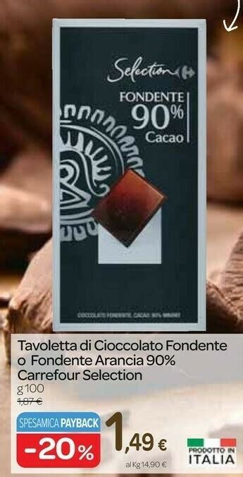 Carrefour Tavoletta Di Cioccolato Fondente Offerta Di Carrefour Express