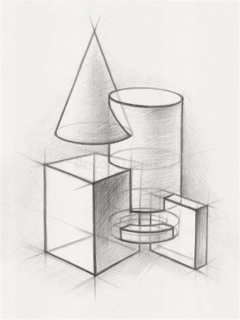 Solid Geometric Shapes Stock Illustration Image Of Illustration 34559751