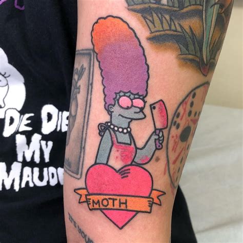 Marge Simpson Tattoo The Simpsons Fandom Tattoos Simpsons Tattoo