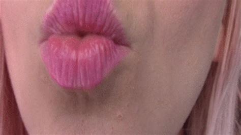 Closeup Kissing And Kissing Noises Candy Glitter Clips4sale