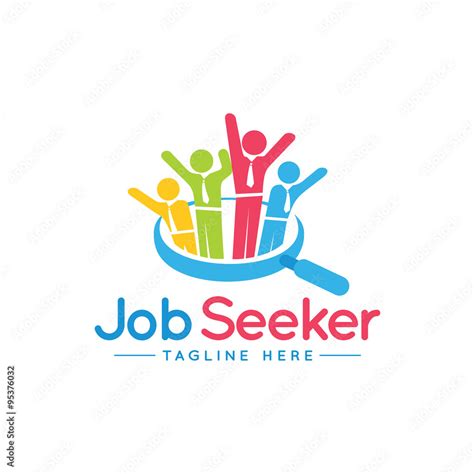 Job Seeker Logo Icon Stock Vector Adobe Stock