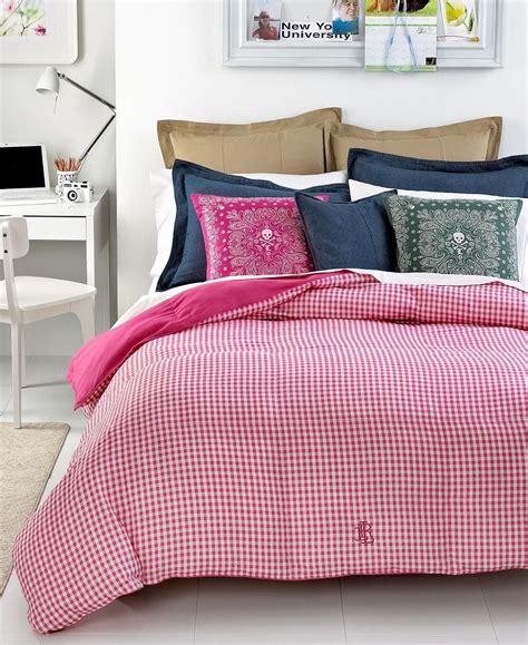 Shop twin down alternative comforter. Lauren Ralph Lauren Pink Gingham Down Alternative Twin ...