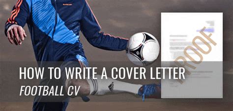 How to submit a cover letter? How to write a football cover letter to accompany your ...