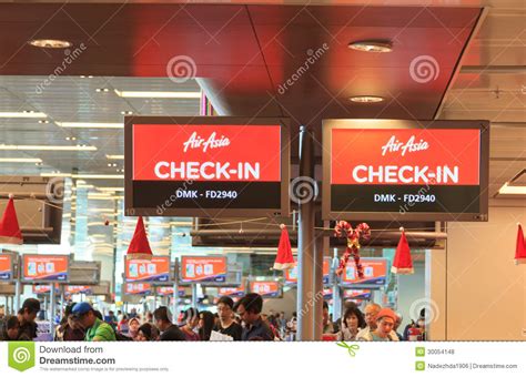 Avail air asia india web check in facility to get boarding pass and proceed directly at the airport. Air Asia Check-in Counters Editorial Stock Photo - Image ...