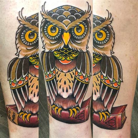 Classic black small owl tattoo design Top 51 Best Small Owl Tattoo Ideas - 2021 Inspiration Guide