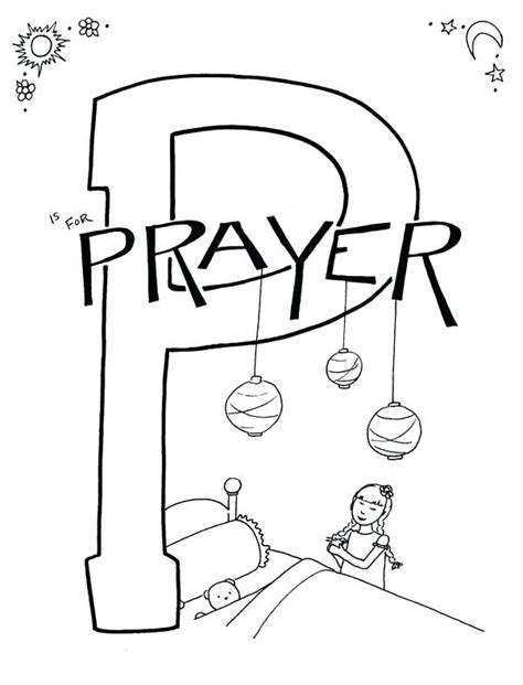 Lords Prayer Coloring Page At Free