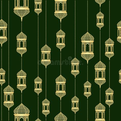 Ramadan Seamless Pattern Stock Vector Illustration Of Celebration