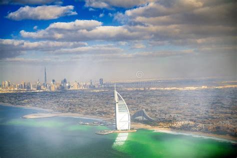 Dubai Uae December 10 2016 Aerial View Of Downtown Dubai And Burj