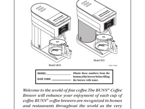 Bunn Coffee Maker Parts Diagram