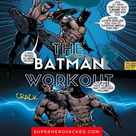 Batman Workout Superhero Workout Workout Splits Workout Routine For