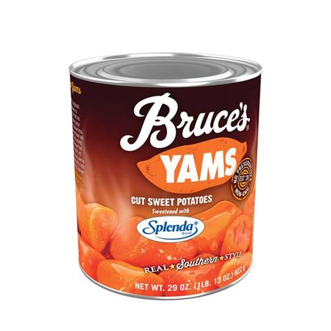 Pour the mixture evenly into a greased 8 x 8 glass baking dish. Bruce's Yams Cut Sweet Potatoes in Splenda (29 oz) - Instacart