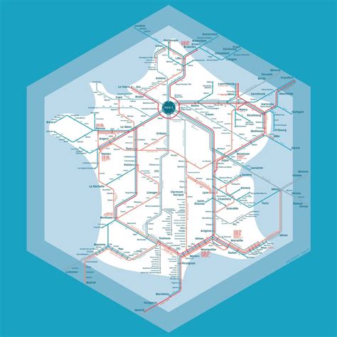 French Rail Services As Network Diagram The Map Room