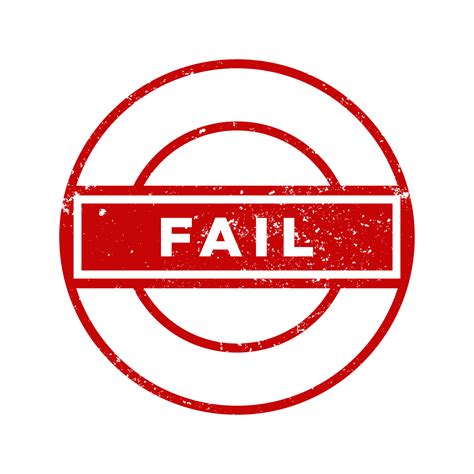 Fail Red Grunge Stamp Fail Stamp Or Label Vector Illustration 7048183