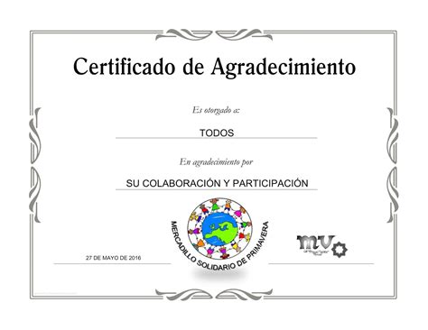 Diploma De Agradecimiento Diploma De Agradecimiento I Received This