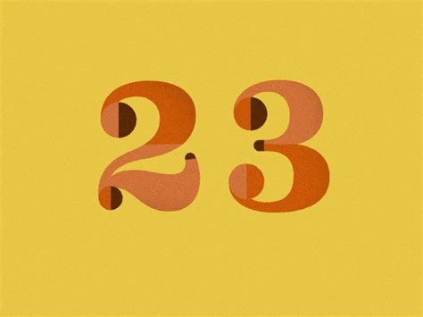 23 Numbers Typography Typography Design Typography