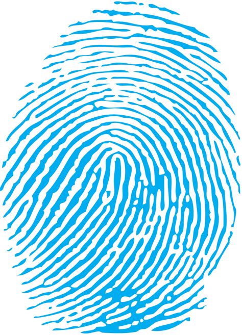 Blue Fingerprint Png png image
