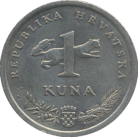 1 Kuna Latin Text Croatia Numista