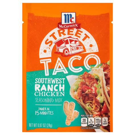 Save On Mccormick Street Taco Seasoning Mix Packet Southwestern Ranch