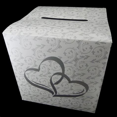 Repurpose it as your wedding gift card box at the reception. Wedding Card Money Gift Box Two Hearts Reception Wishing ...