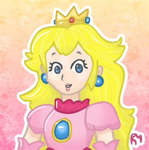 Princess Peach Drawings Cute