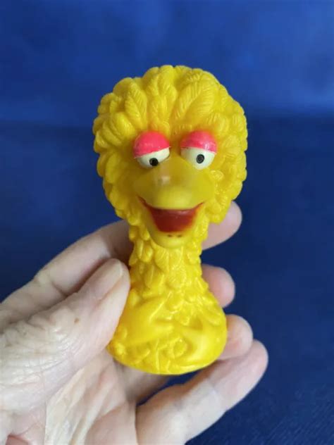 Vintage Sesame Street Big Bird Finger Puppet 1970s Jim Henson