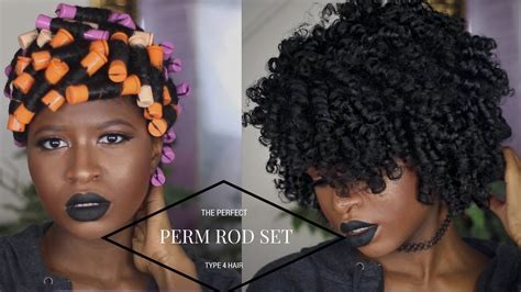 Moisturize your hair two days before your perm appointment. NATURAL HAIR TUTORIAL | THE PERFECT PERM ROD SET ON THICK ...