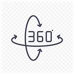 360 Icon Vr Icons Rotation Degrees Virtual