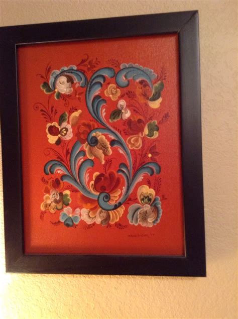 Cross stitch patterns of two horses by a barn. Rosemaling Telemark style | Painting, Cross stitch, Handwork