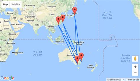 Japan australia cartogis services maps online anu. Business Class: Australia to Japan, Taiwan and Hong Kong ...