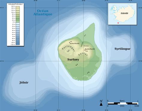 Map Of Surtsey Island Iceland Unesco World Heritage Site Island
