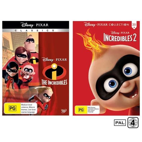 The Incredibles Incredibles 2 Dvd Collection 2 Disc Pal Region 4