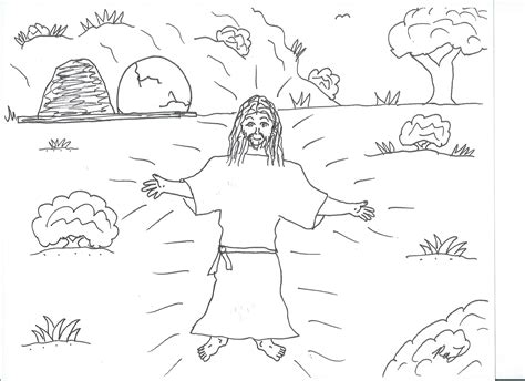 Robins Great Coloring Pages Resurrection Of Jesus Coloring Pages For