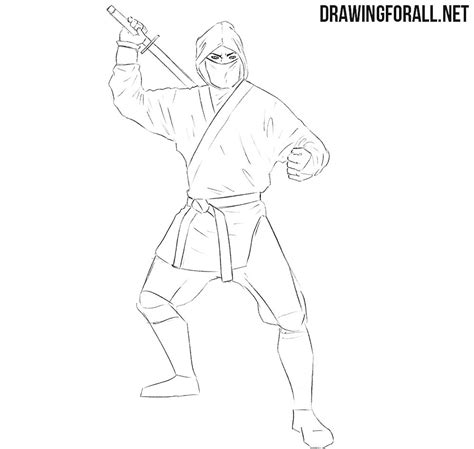 Fingerprint animals pictures, how to make. How to Draw a Ninja for Beginners | Drawingforall.net