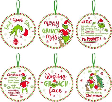 Grinch Christmas Decorations Funny Grinch Whoville Christmas Tree