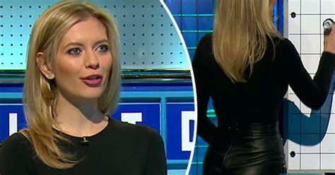 Rachel Riley Shows Off KINKY Side In Racy Black Leather Miniskirt While