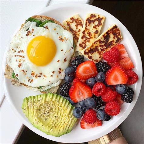Breakfast Inspo ️ Pancakes All Berries Of Goodness Avocado And A