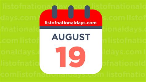 The son of david wright and karen brown wright. August 19th: National Holidays,Observances and Famous ...