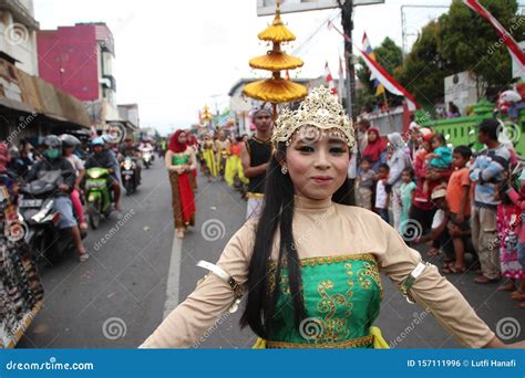Beautiful Indonesian Women Wearing Fancy And Stunning Costumes Editorial Photo Image Of
