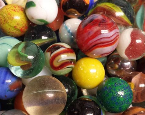 Alley Flame Glass Marbles Vintage Alley Marble Excellent Lines Etsy