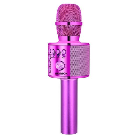 Bonaok Wireless Bluetooth Karaoke Microphone3 In 1 Portable Handheld