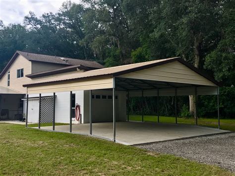 24x30 Carport Central Florida Steel Buildings And Supply