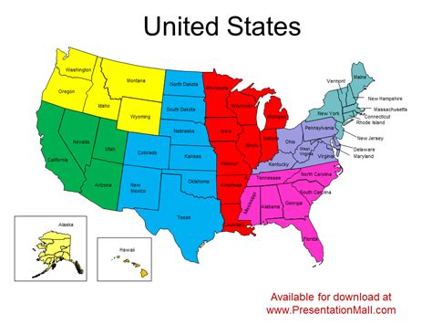 Map United States Ppt Editable Free Microsoft Direct Map
