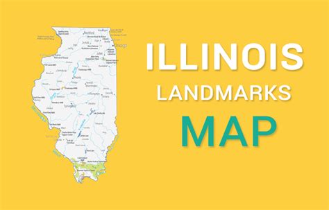 Illinois State Map - Places and Landmarks - GIS Geography