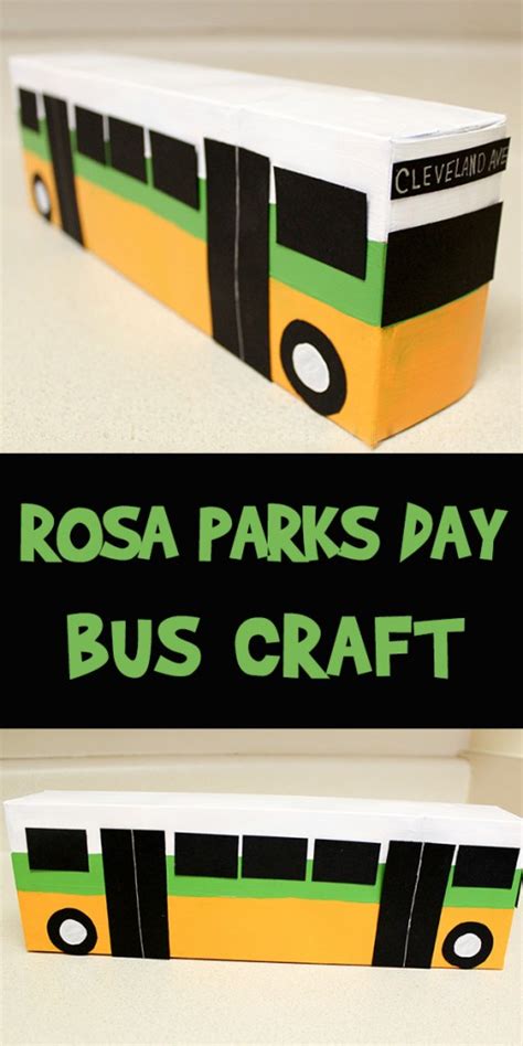 Rosa Parks Day Bus Craft Woo Jr Kids Activities