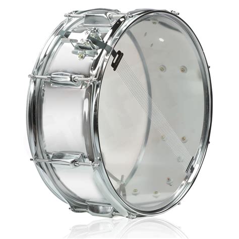 Metal Snare Drum By Griffin 14″ X 55″ Steel Chrome Shell Griffin