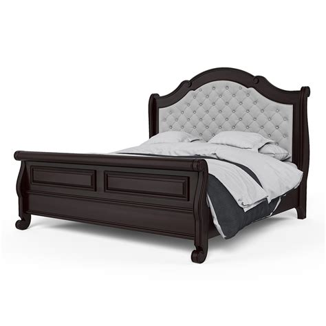 Bordeaux King Queen And Full Size Upholstered Headboard Bed Frame