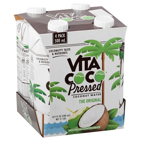 Vita Coco Pressed Original Coconut Water Oz Bottles Shop Coconut Water At H E B