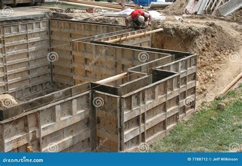Wall Forms Molds For Concrete Stock Photography Image 7788712